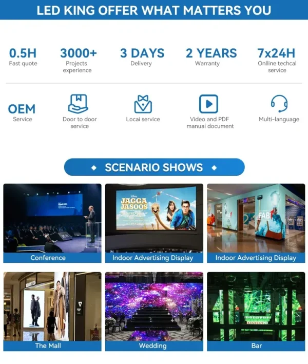 Indoor P2.5 High Resolution LED Wall Display | 640x640mm Indoor Advertising Screen - Image 3